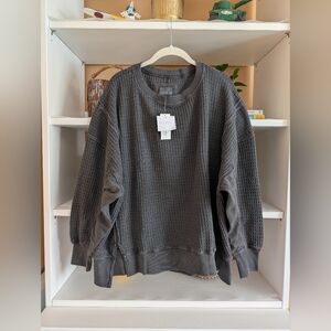 American Eagle AE Big Hug Waffle Sweatshirt